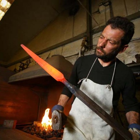 Blacksmith Making Pikes